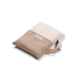 Travel Blanket "Light Companion" of cashmere and merino "Color Blocks Beige"