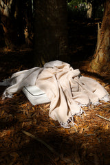 Travel Blanket "Light Companion" of cashmere and merino "Color Blocks Beige"