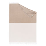 Travel Blanket "Light Companion" of cashmere and merino "Color Blocks Beige"