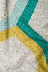 SAMPLE SALE: Knitted Blanket "Watery Shell" 
